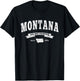 Vintage Montana Shirt Distressed MT Big Sky Country T-Shirt - T-Shirt | Black