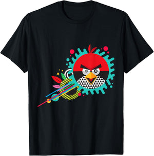 Angry Birds Red Geometric Official Merchandise T-Shirt - T-Shirt | Black