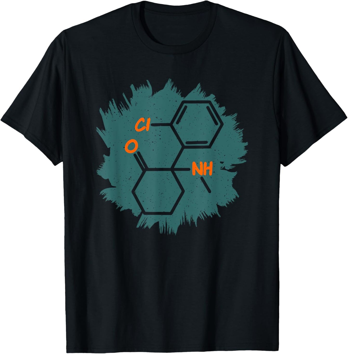 Ketamine Molecule | Anesthetic Drug T Shirt T-Shirt - T-Shirt | Black