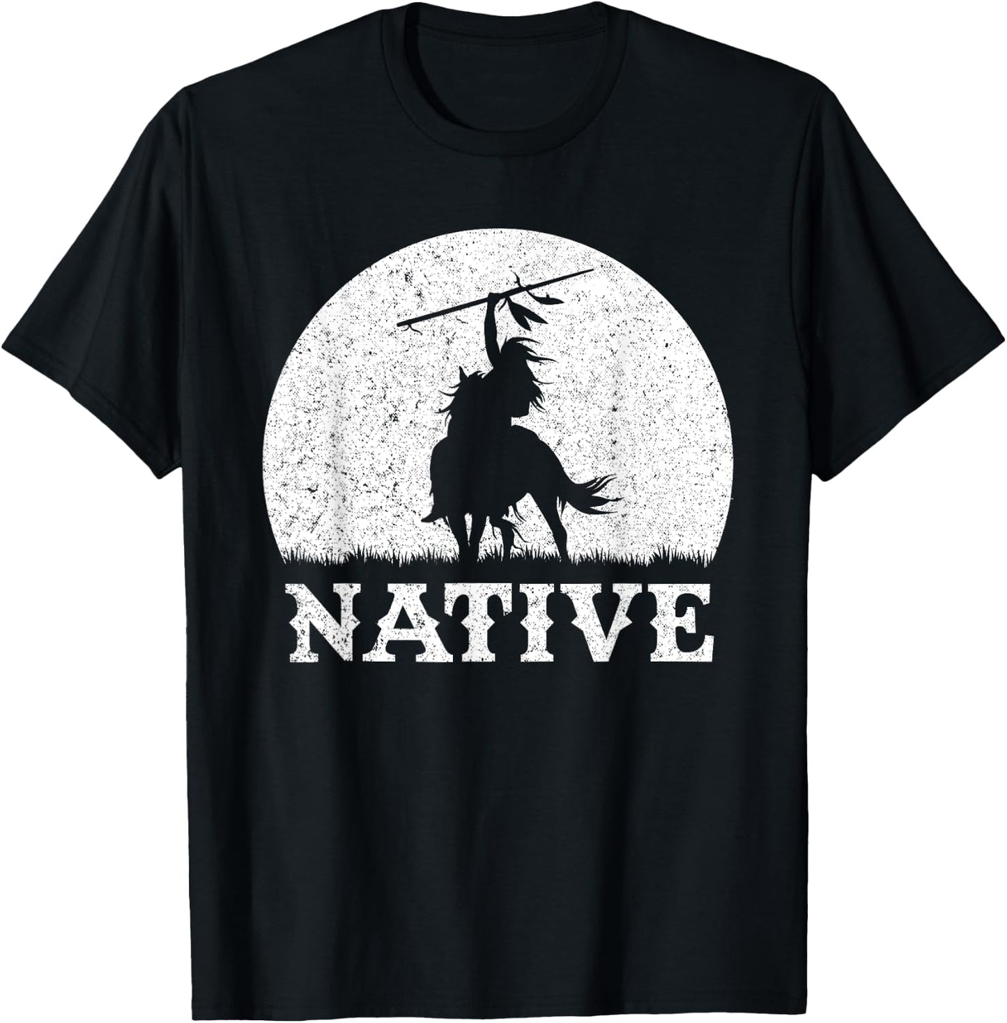 Northwest Native American Knight Pride Mountain Warrior T-Shirt - T-Shirt | Black