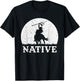 Northwest Native American Knight Pride Mountain Warrior T-Shirt - T-Shirt | Black