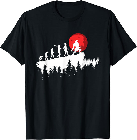 Werewolf Evolution - Werewolves Full Moon T-Shirt - T-Shirt | Black