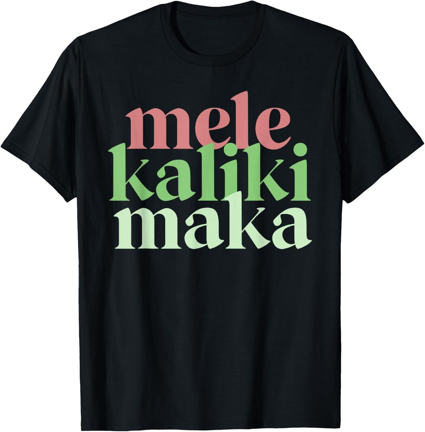 Mele Kalikimaka Retro Christmas Modern Hawaiian Women T-Shirt - T-Shirt | Black