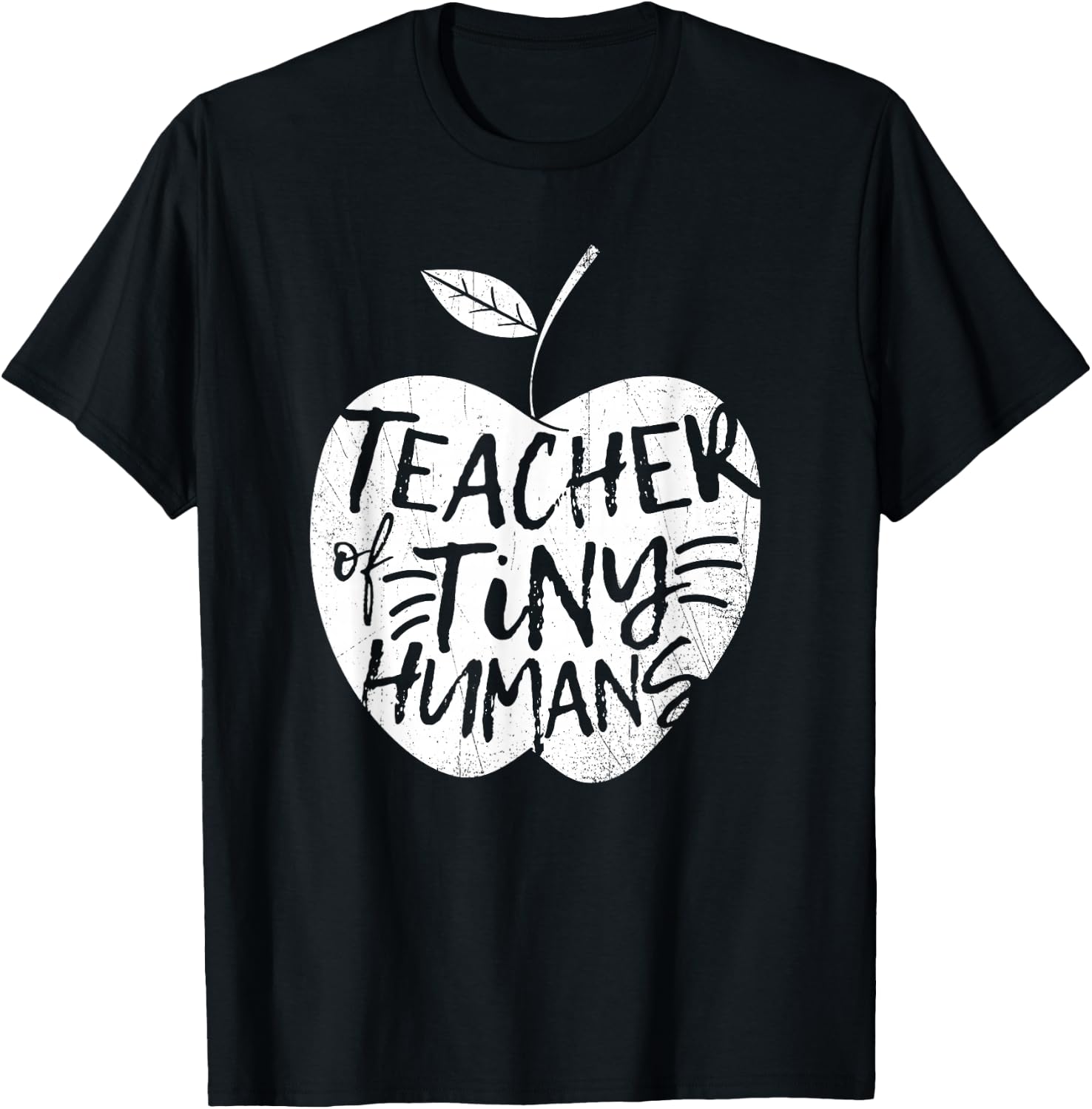Teacher Of Tiny Humans Funny Preschool Kindergarten Teacher T-Shirt - T-Shirt | Black