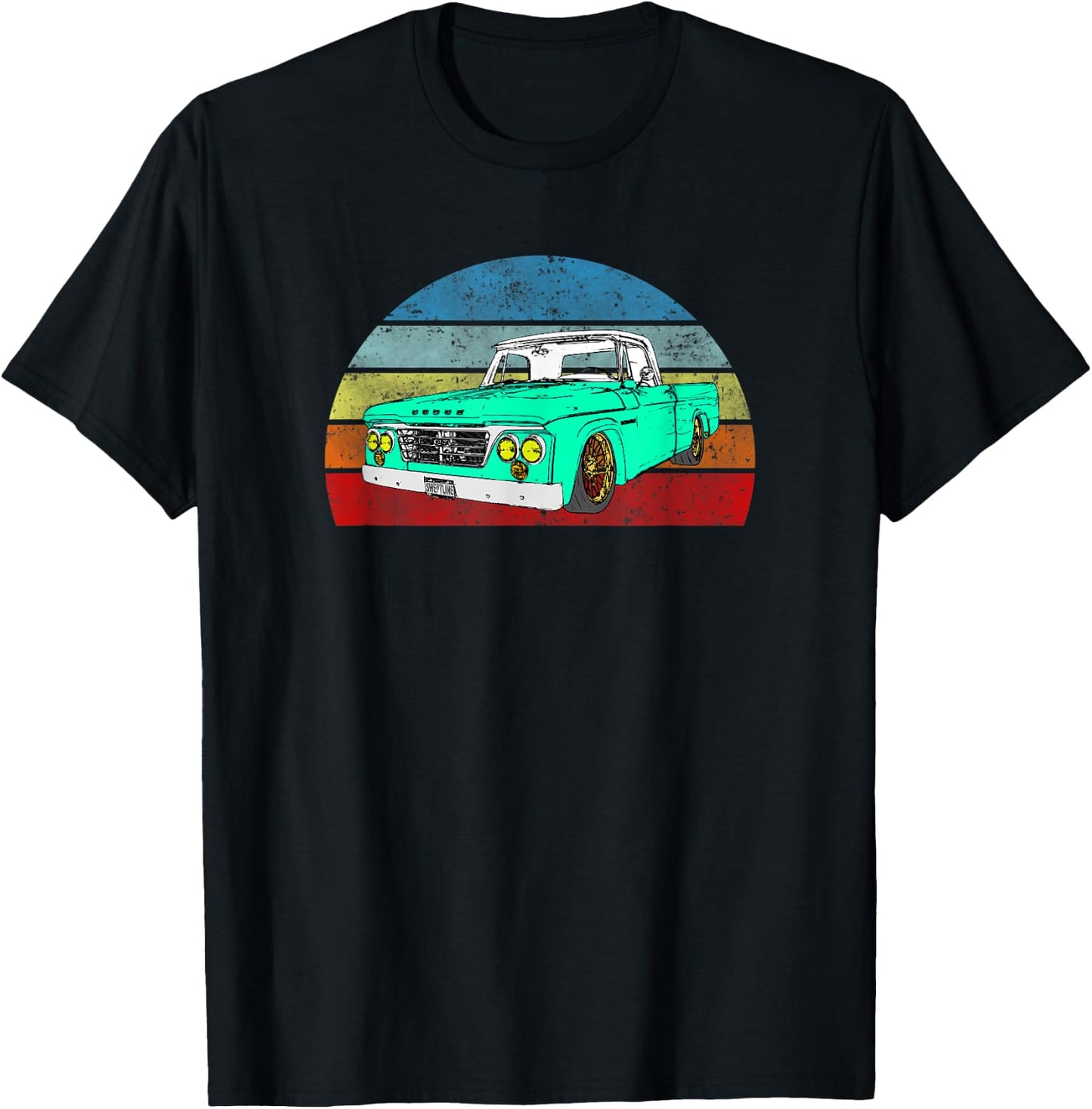 Sweptline Vintage Classic Truck Shirt 61-71 T-Shirt - T-Shirt | Black