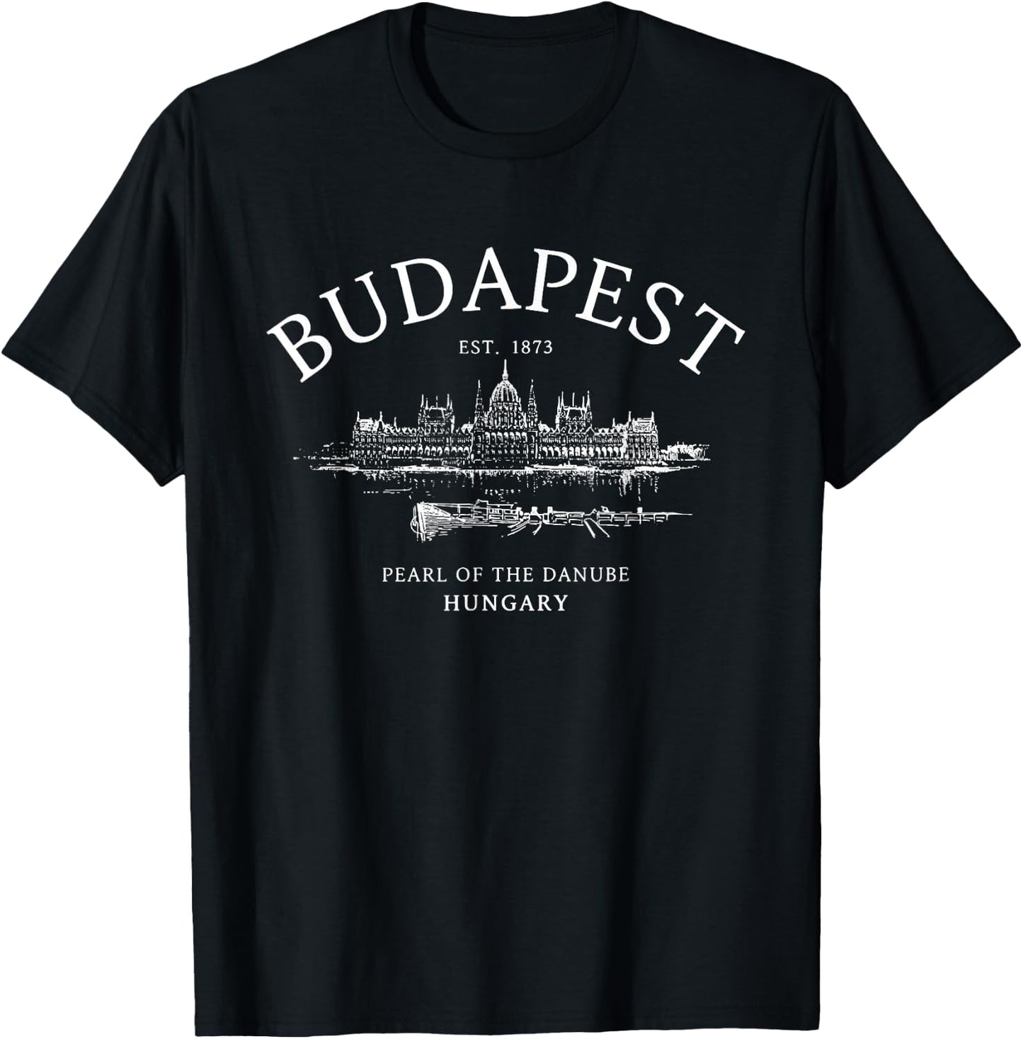 Budapest Hungary Pearl Of The Danube T-Shirt - T-Shirt | Black