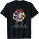 Raccoon Work Out Gym So I Can Eat Trash Gift T-Shirt - T-Shirt | Black