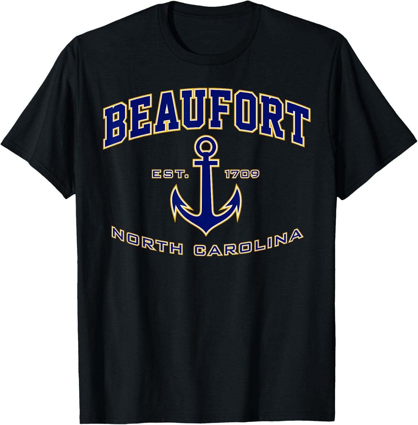 Beaufort NC Shirt , Men, Girls & Boys T-Shirt - T-Shirt | Black