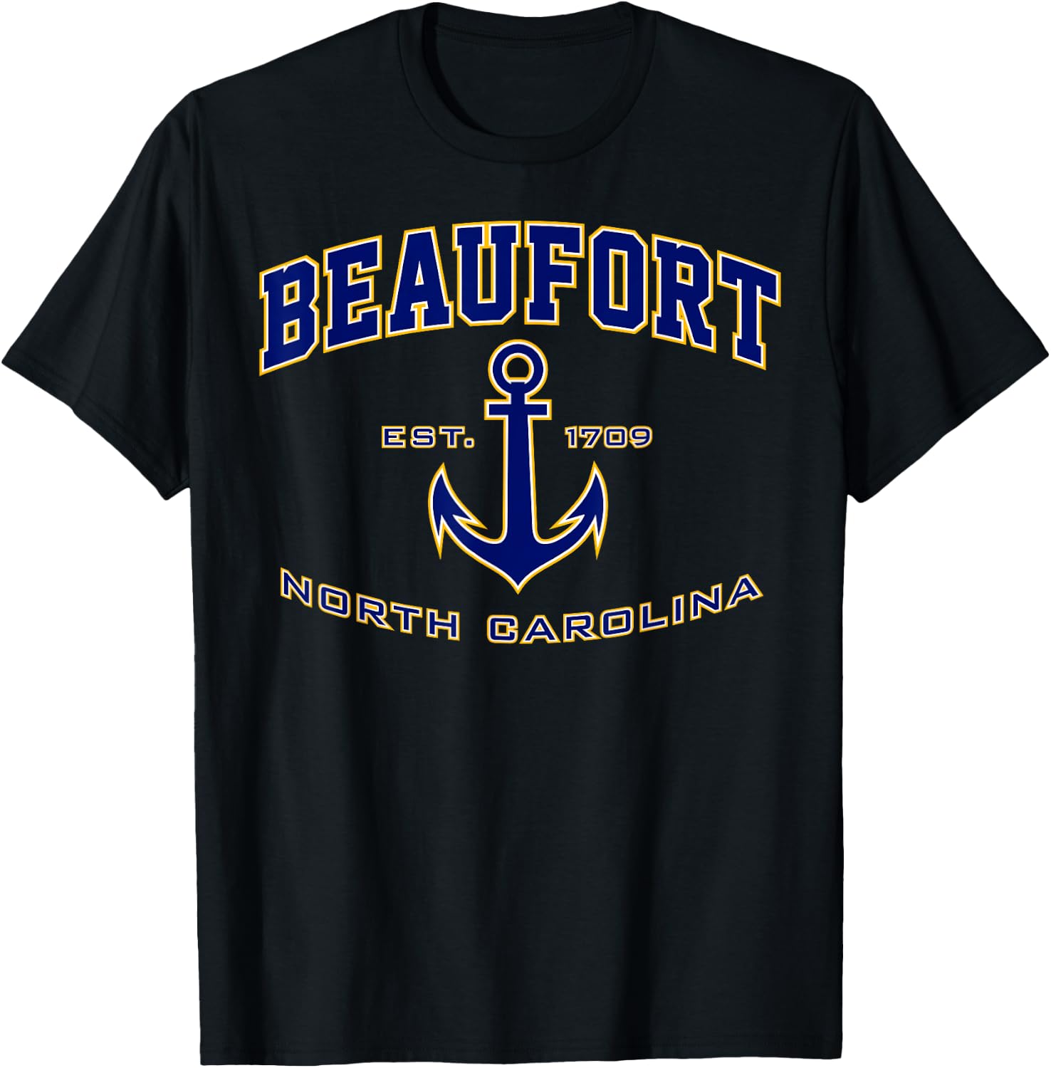 Beaufort NC Shirt , Men, Girls & Boys T-Shirt - T-Shirt | Black