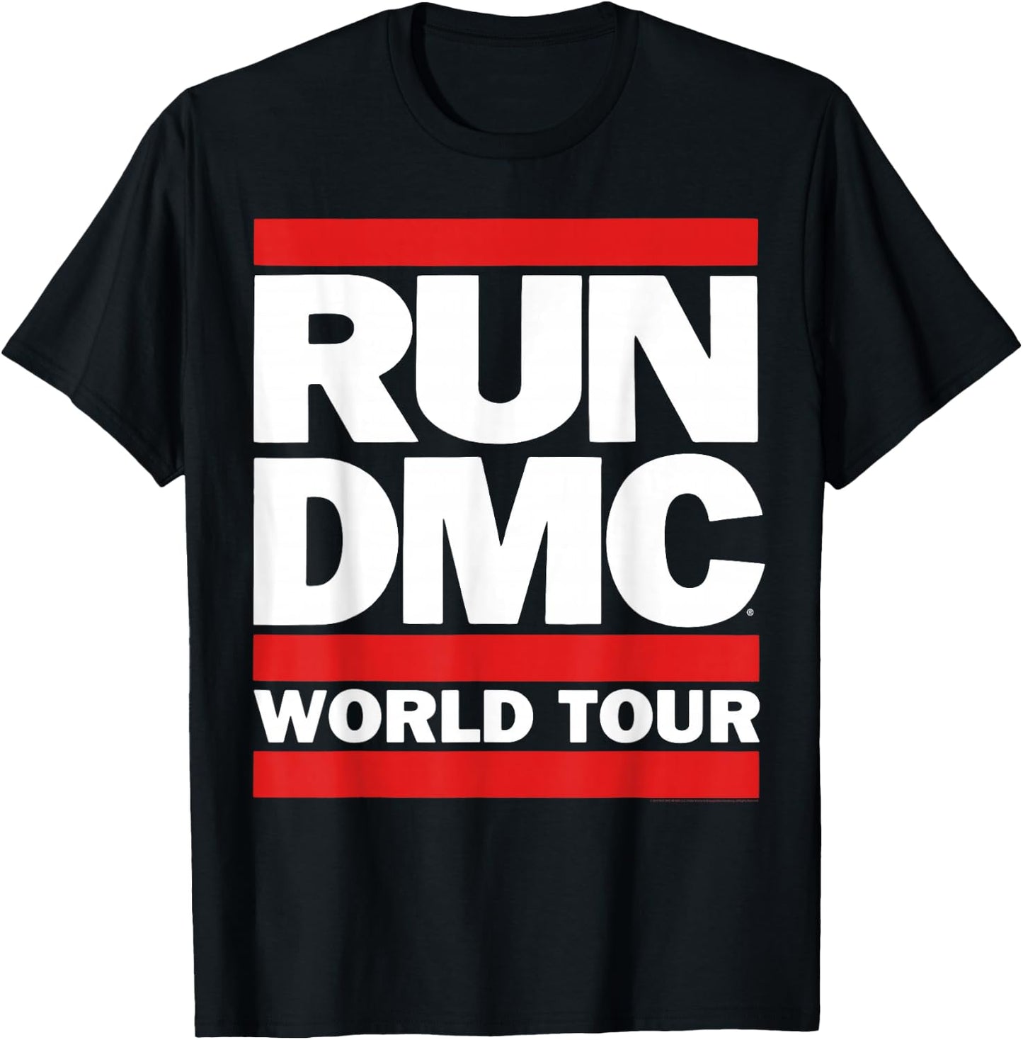 Run DMC Official World Tour Logo T-Shirt - T-Shirt | Black