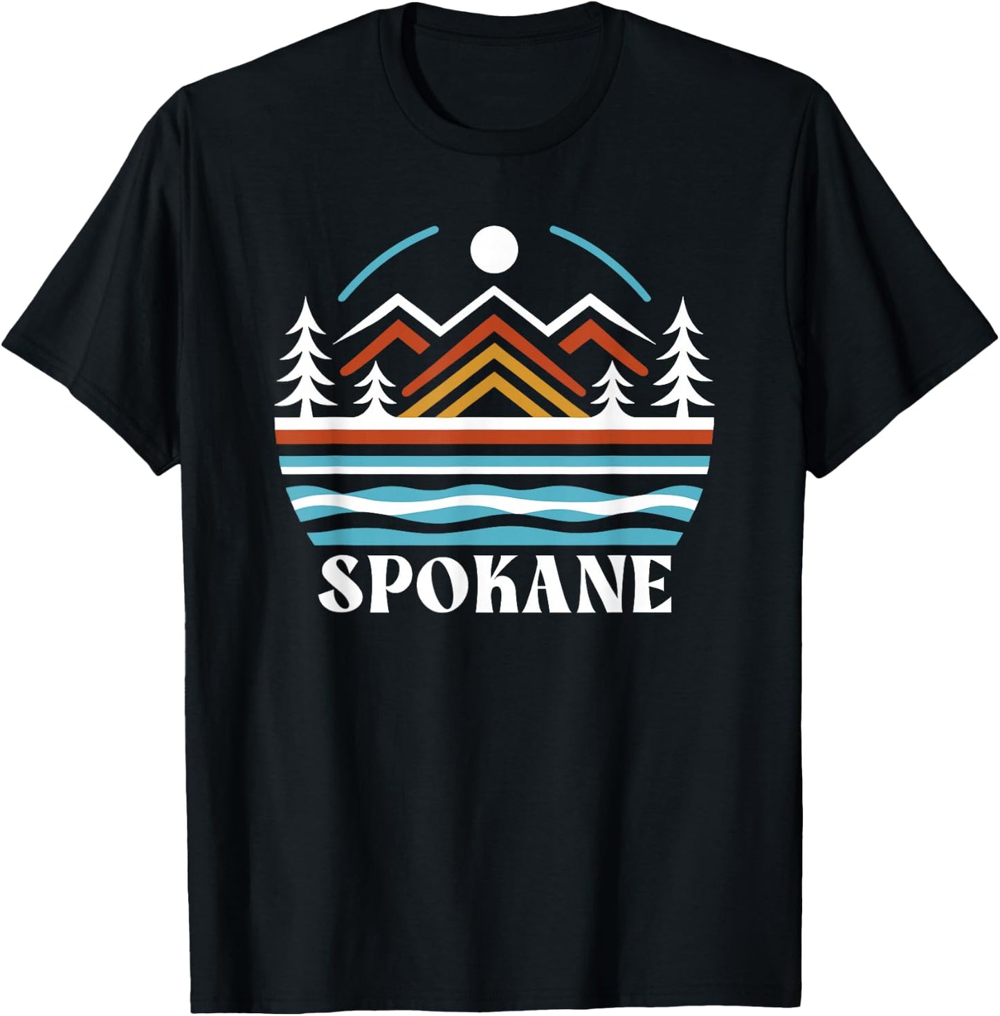 Spokane Washington, Spokane WA, Spokane T-Shirt - T-Shirt | Black