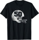 Vintage Football Jersey Number 50 Player Number T-Shirt - T-Shirt | Black