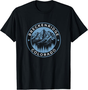 Breckenridge CO Hiking Camping Tourist Ski Gift T-Shirt - T-Shirt | Black