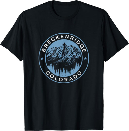 Breckenridge CO Hiking Camping Tourist Ski Gift T-Shirt - T-Shirt | Black