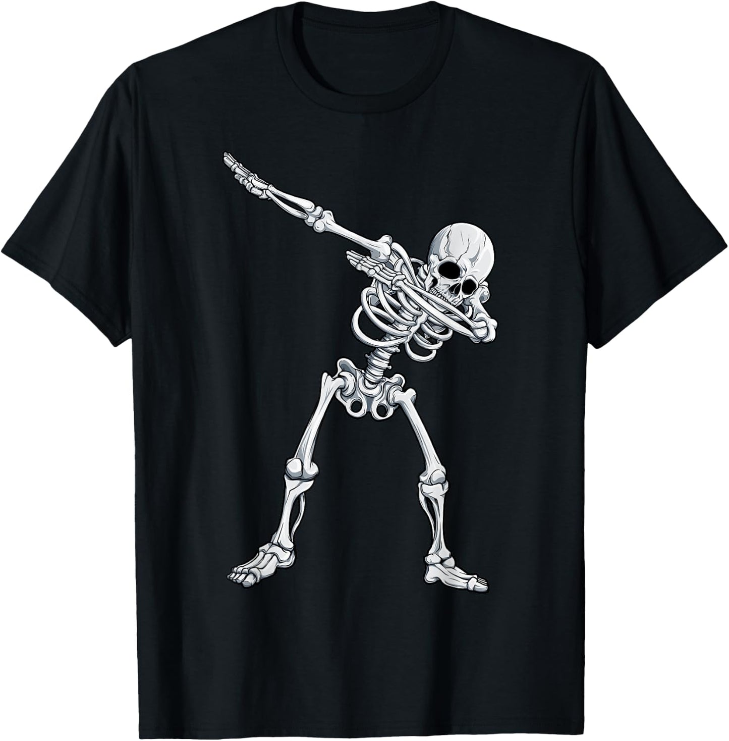 Dabbing Skeleton T Shirt Halloween Kids Boys Men Funny Dab T-Shirt - T-Shirt | Black