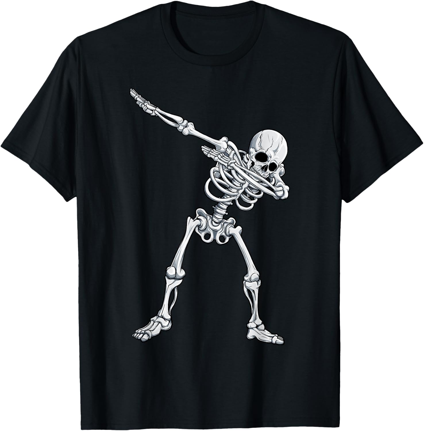 Dabbing Skeleton T Shirt Halloween Kids Boys Men Funny Dab T-Shirt - T-Shirt | Black