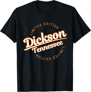 Retro Athletic Dickson TN Apparel T-Shirt - T-Shirt | Black