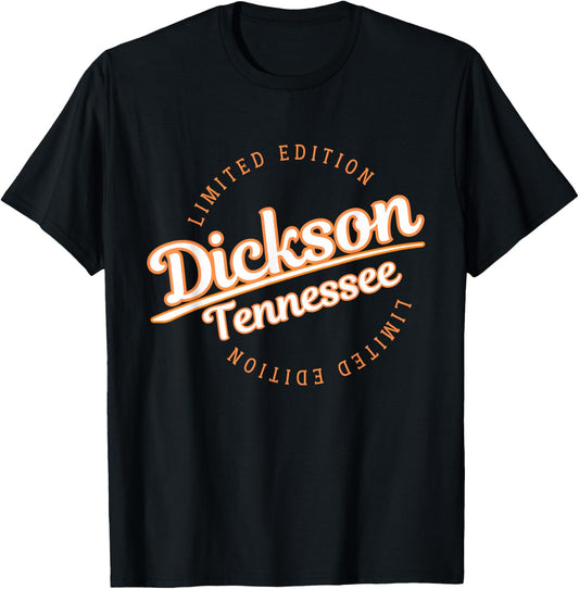 Retro Athletic Dickson TN Apparel T-Shirt - T-Shirt | Black