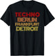Synthesizer print Berlin Frankurt Detroit. Techno fan. T-Shirt - T-Shirt | Black