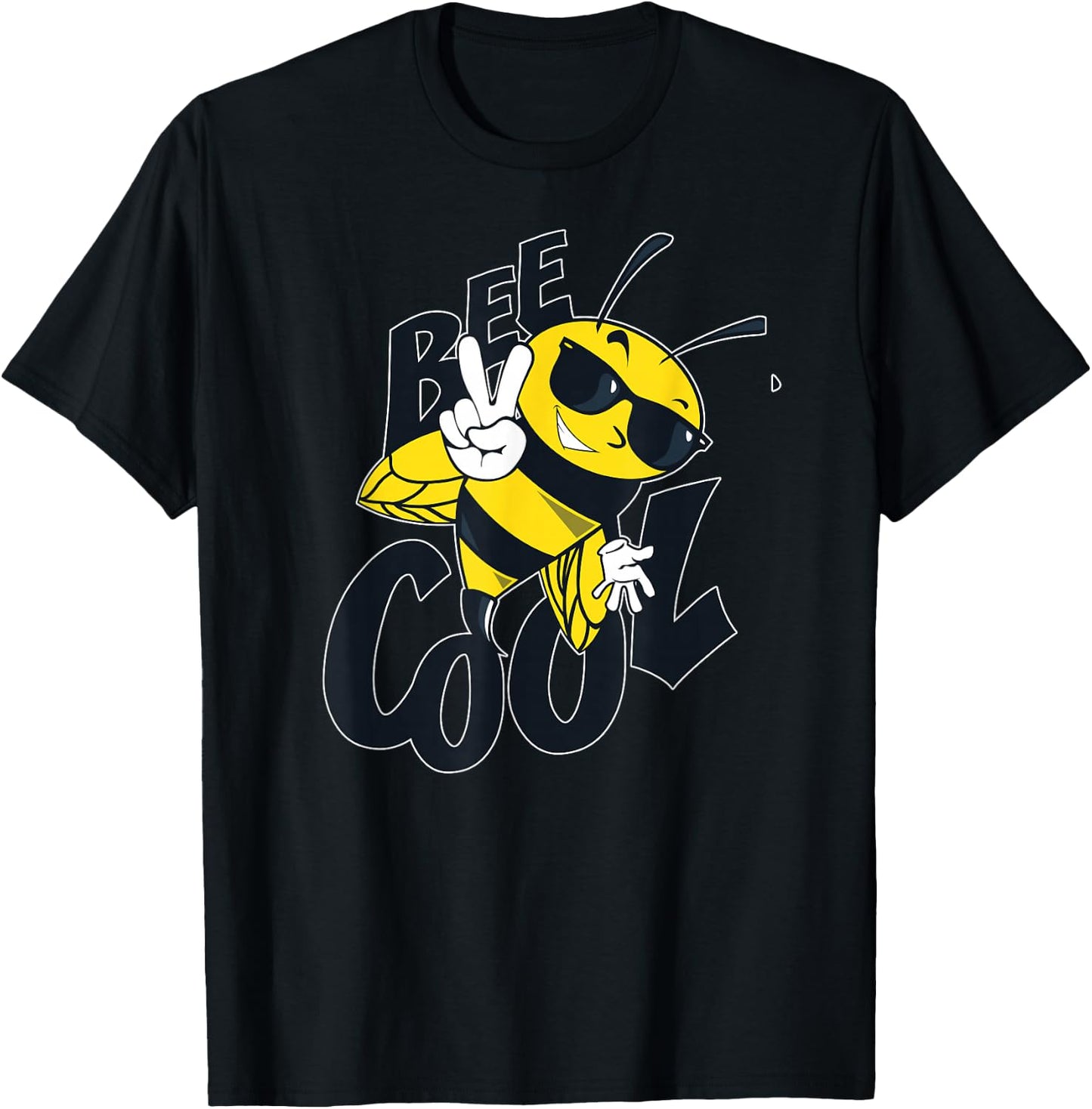 Bee Honey Bee Bumblebee Honeycomb Bee Cool T-Shirt - T-Shirt | Black