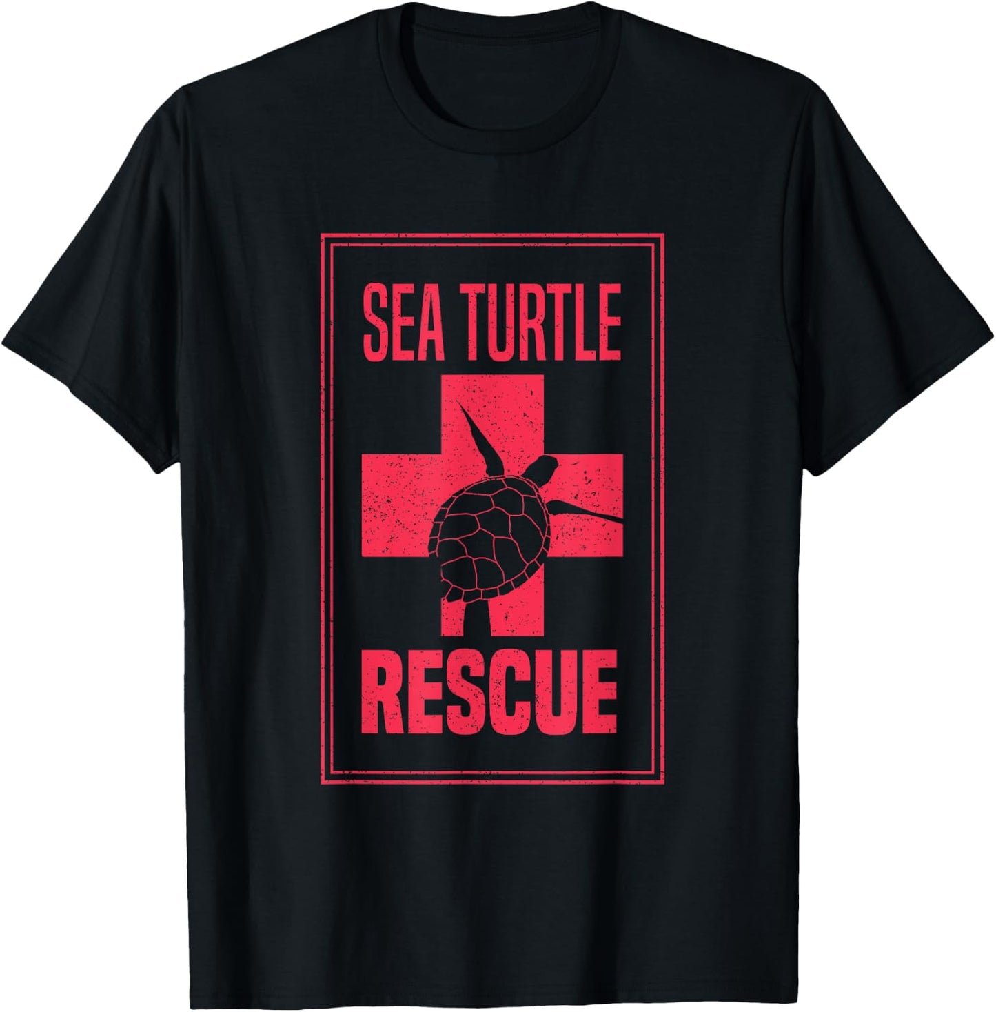 Sea Turtle Rescue Shirt Olive Ridley Loggerhead Helper Gift T-Shirt - T-Shirt | Black
