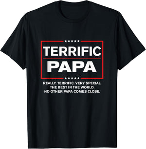 Terrific Papa - Funny Donald Trump Best Papa T-Shirt - T-Shirt | Black
