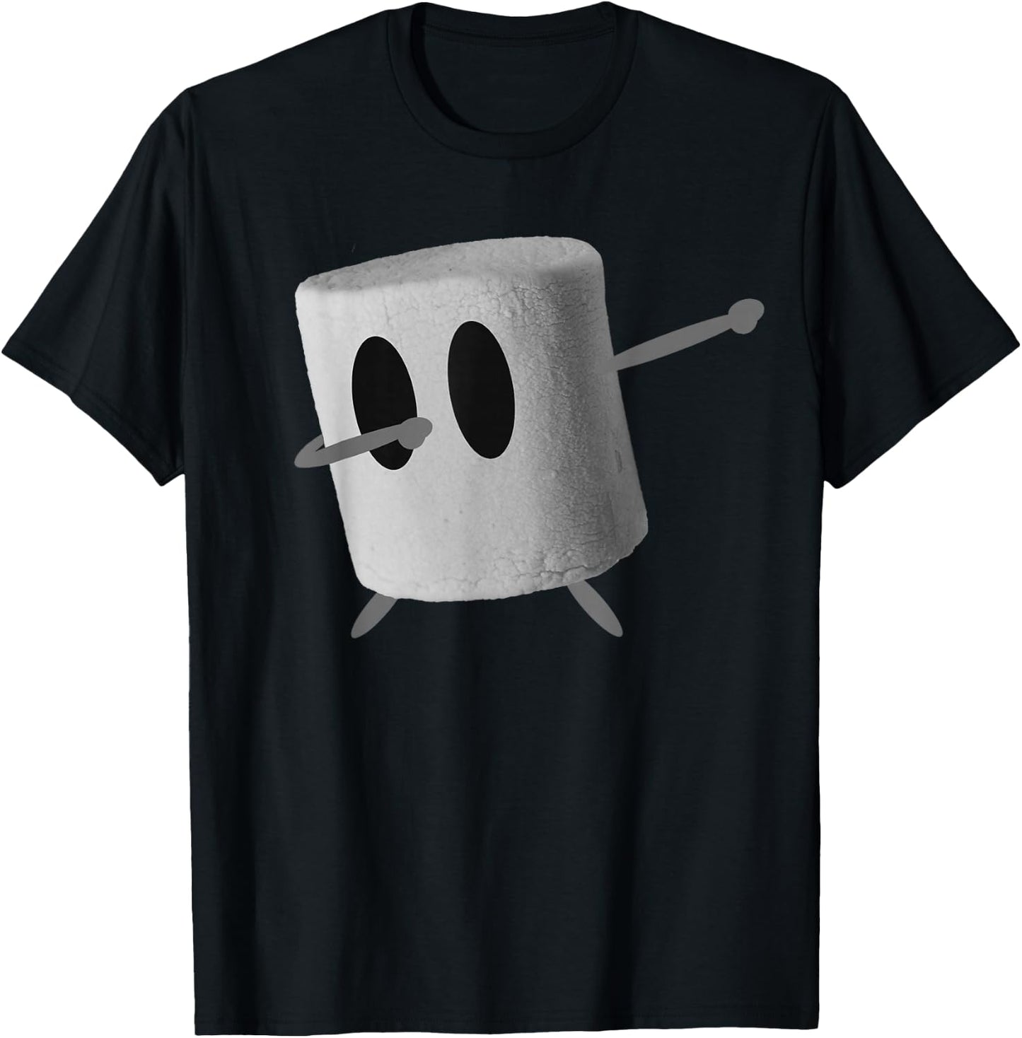 Cute Dabbing Marshmallow T-Shirt - T-Shirt | Black