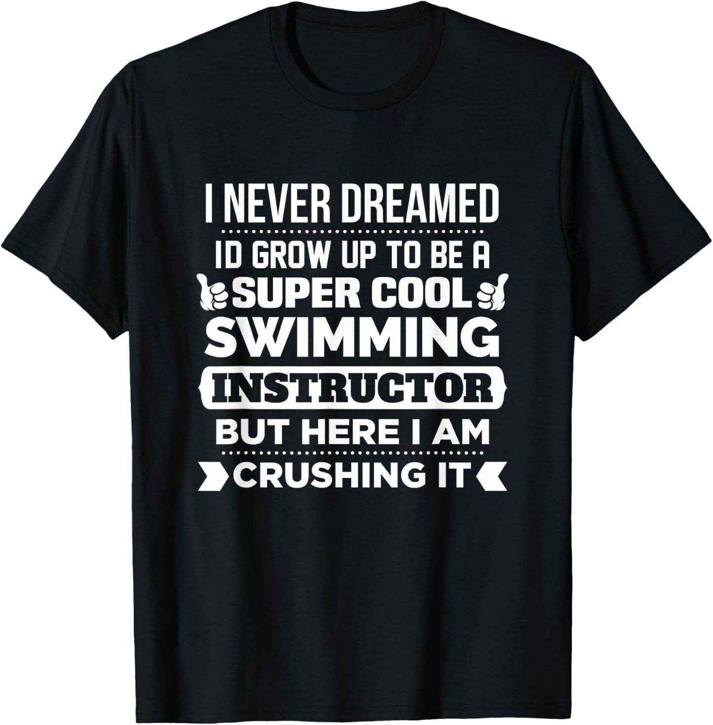 Swimming Instructor Gift Funny Swim Coach T-Shirt - T-Shirt | Black
