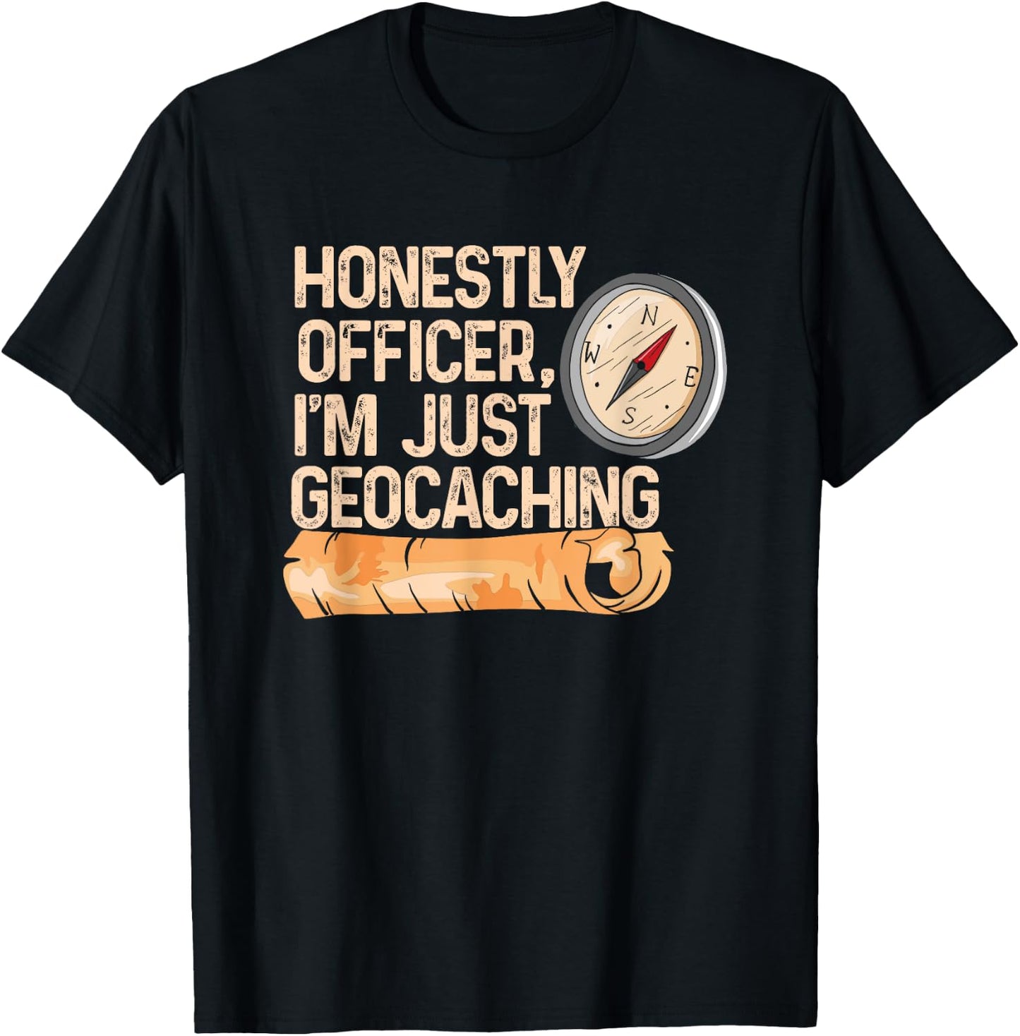 Metal Detecting for Geocacher Detectorist Geocaching T-Shirt - T-Shirt | Black
