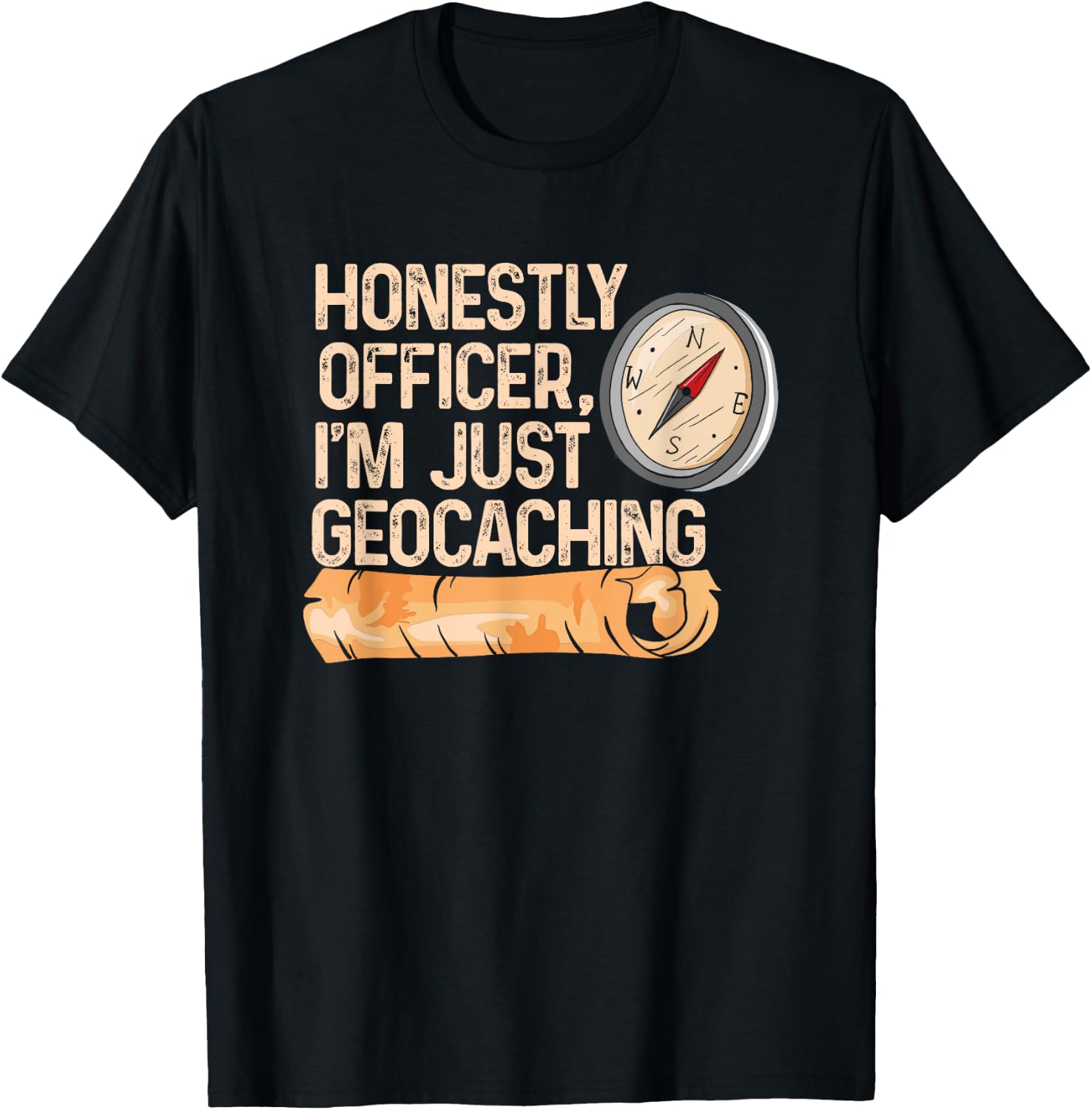 Metal Detecting for Geocacher Detectorist Geocaching T-Shirt - T-Shirt | Black