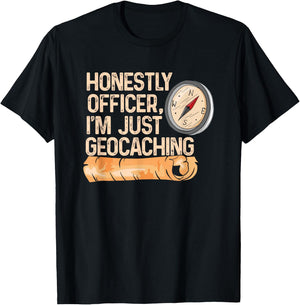 Metal Detecting for Geocacher Detectorist Geocaching T-Shirt - T-Shirt | Black