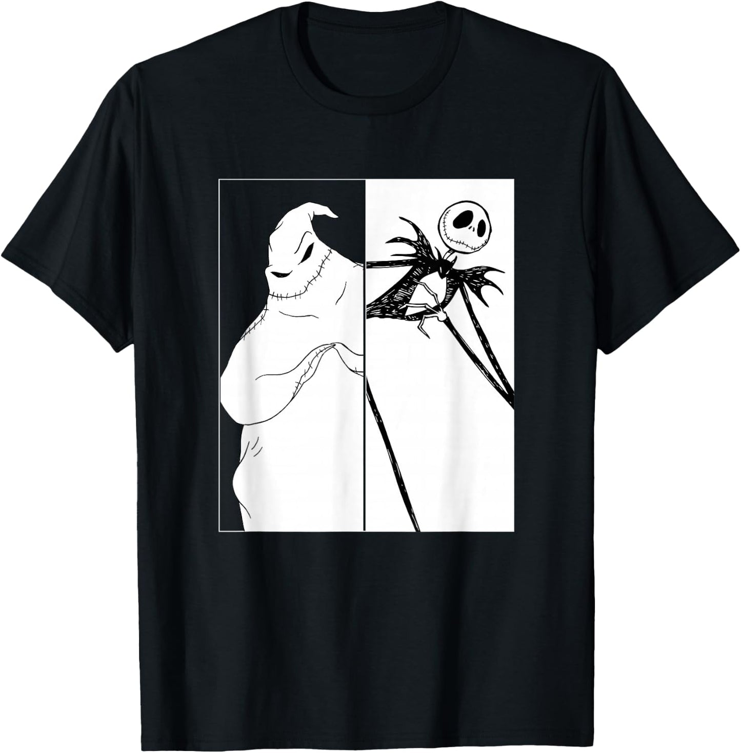 The Nightmare Before Christmas - Jack Skellington vs Oogie T-Shirt - T-Shirt | Black