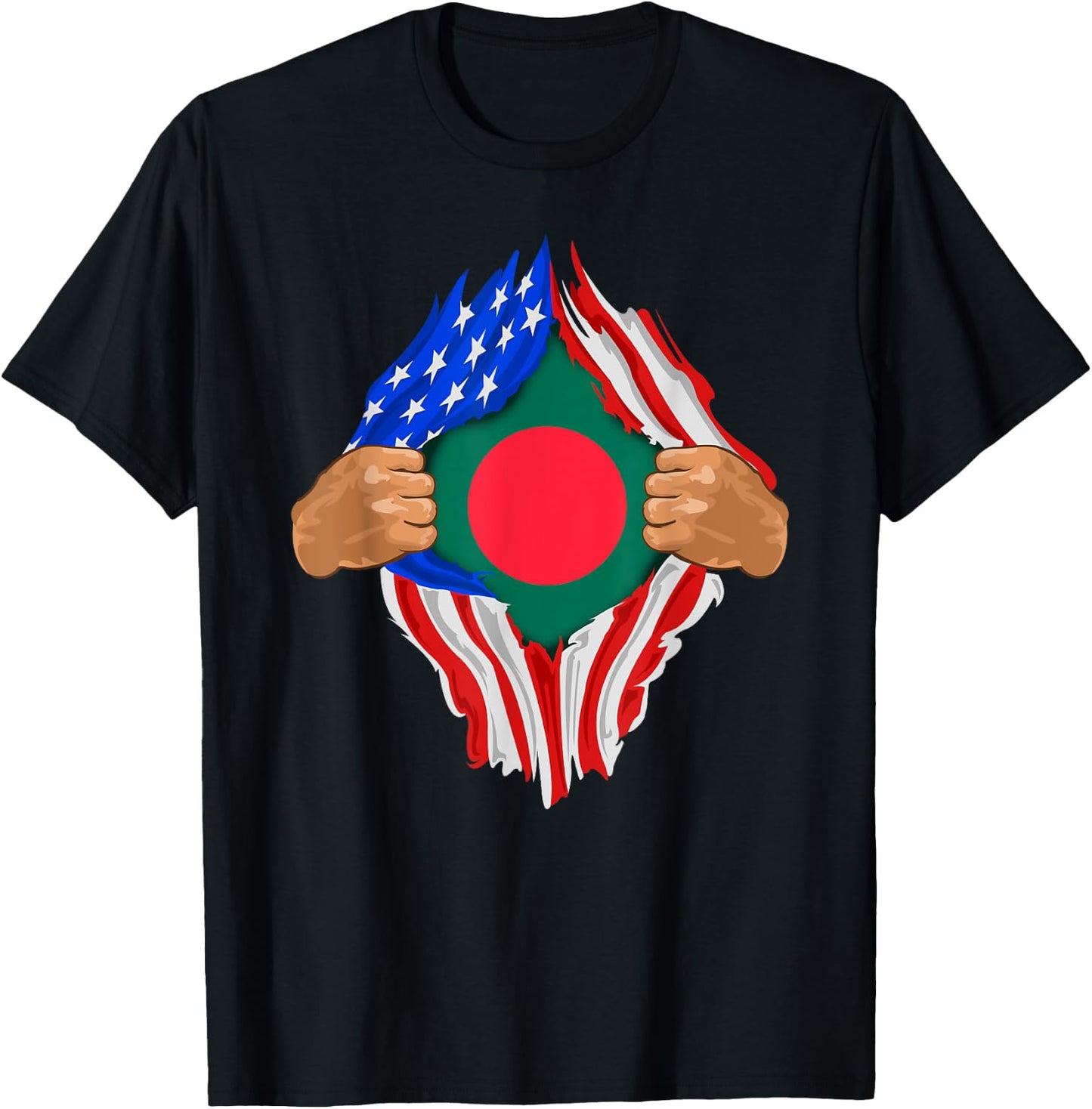 Bangladeshi Blood Inside Me | Bangladesh Flag Gift T-Shirt - T-Shirt | Black