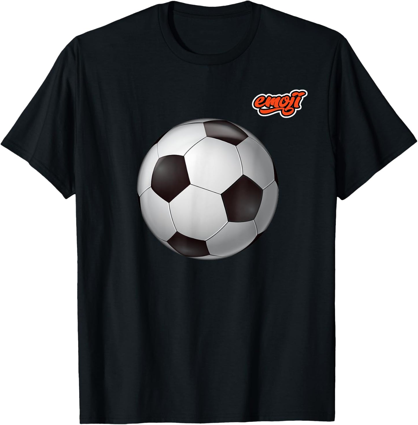 soccer ball Glossy T-Shirt - T-Shirt | Black