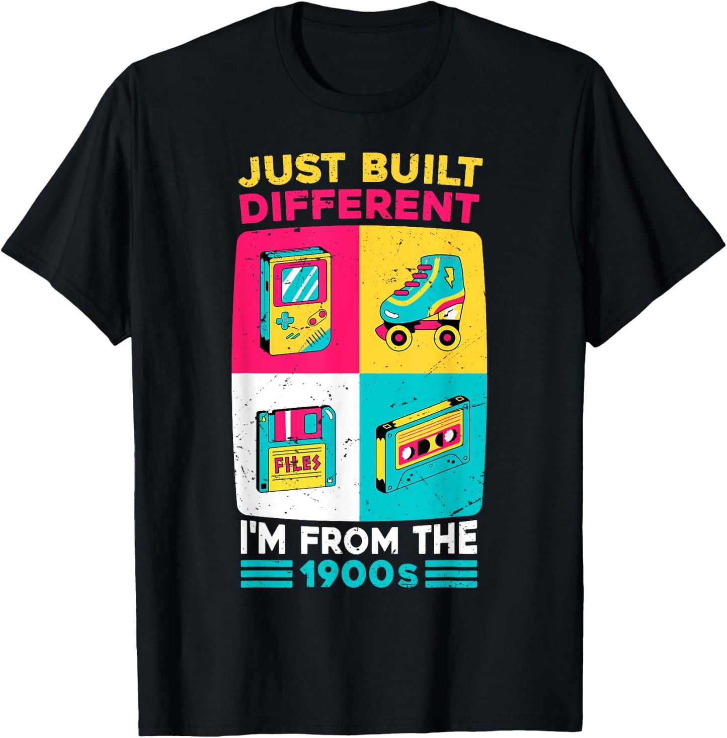 Funny Just Built Different - I'M From The 1900S Retro T-Shirt - T-Shirt | Black