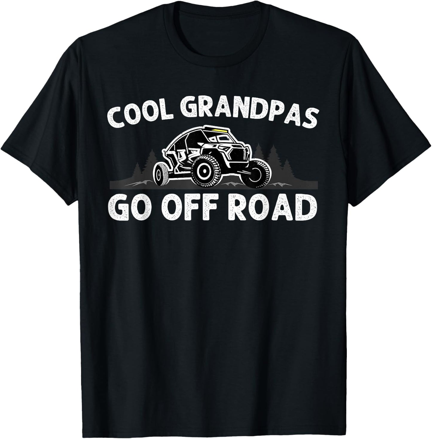 Side By Side Design For Grandpa Men Off Road UTV SxS Riding T-Shirt - T-Shirt | Black