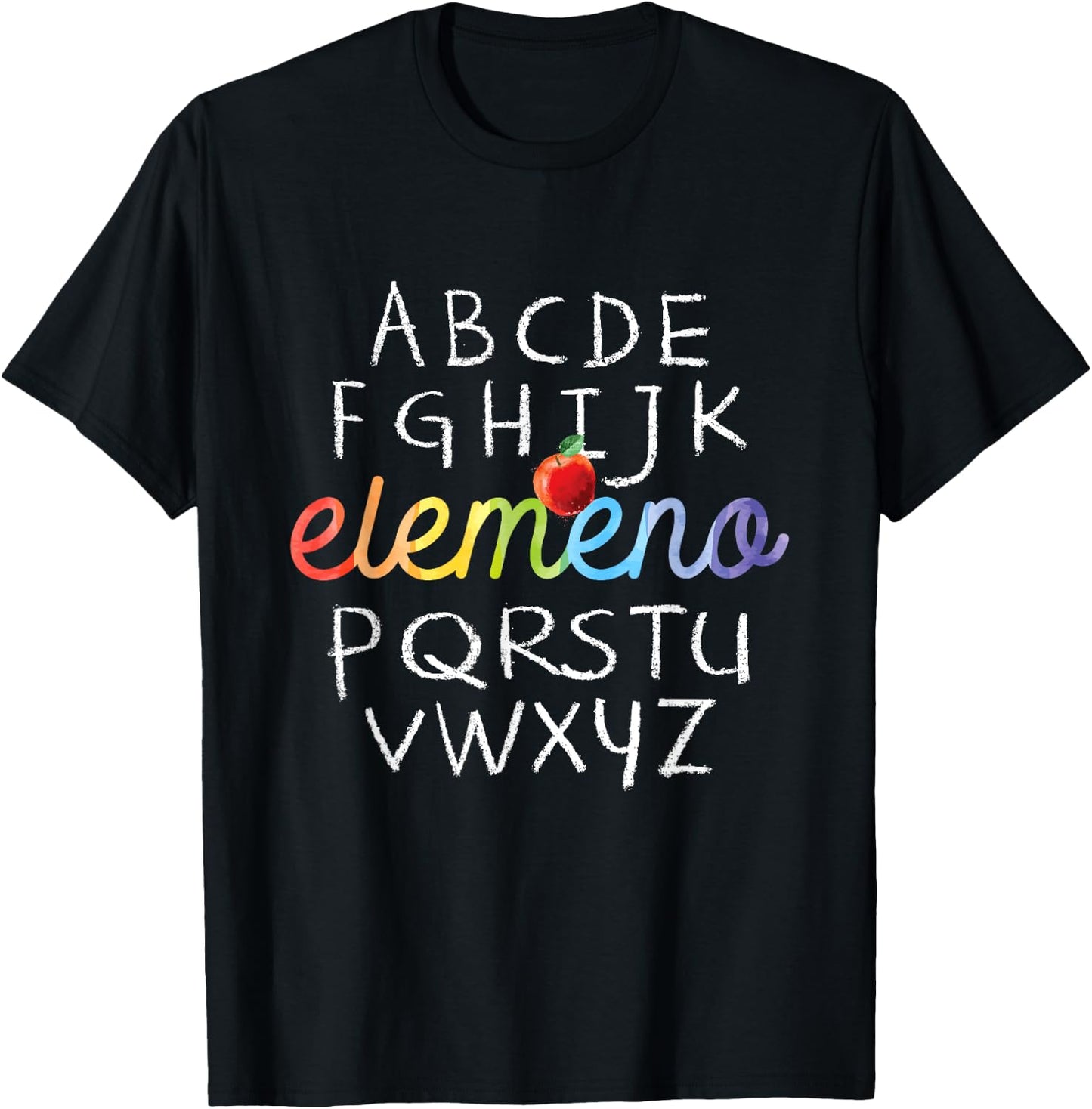 Elemeno Alphabet - Preschool Nursery - School Teacher T-Shirt - T-Shirt | Black