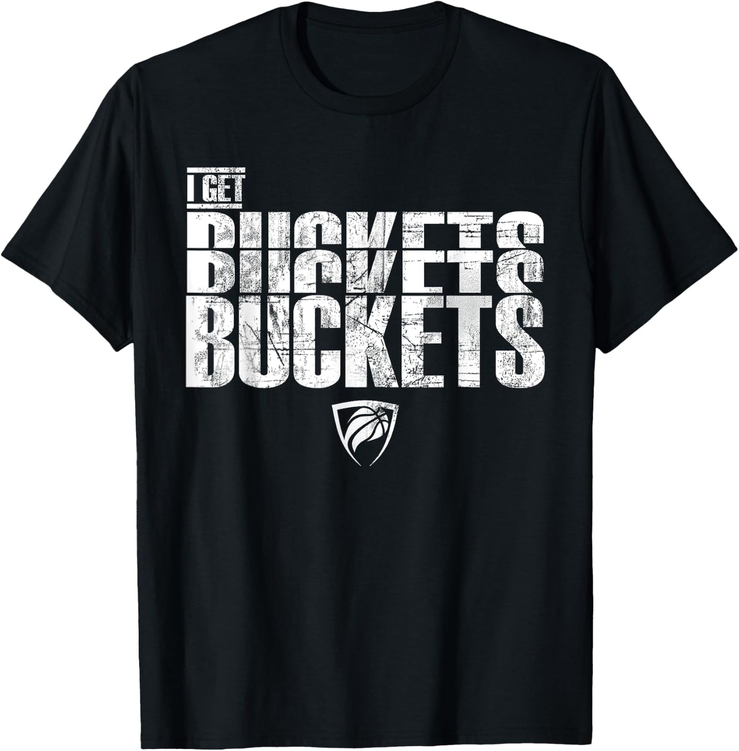 I Get Buckets Basketball T Shirt T-Shirt - T-Shirt | Black