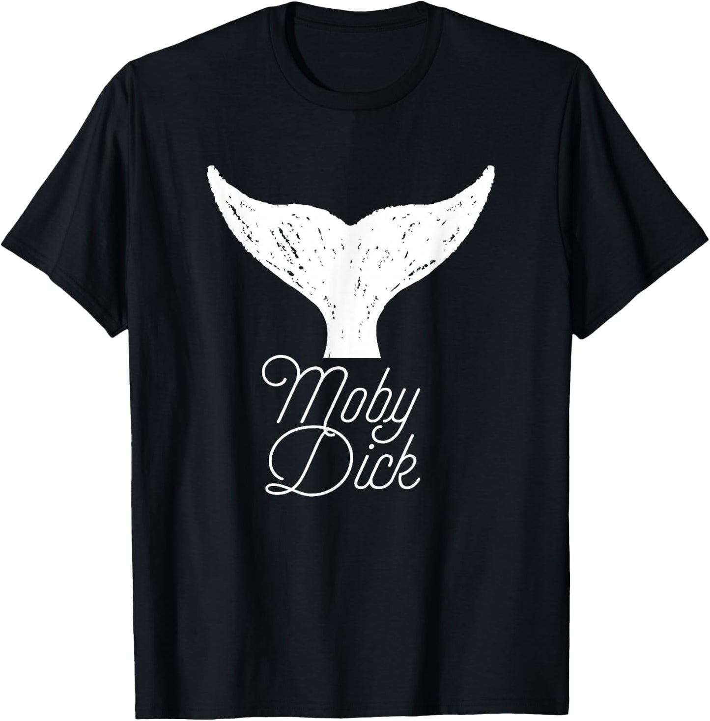 Moby Dick - Whale Tail T-Shirt - T-Shirt | Black