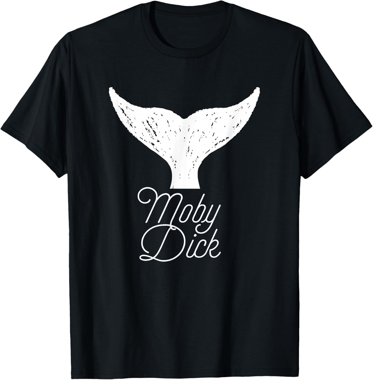 Moby Dick - Whale Tail T-Shirt - T-Shirt | Black