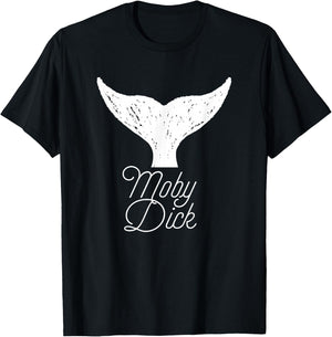 Moby Dick - Whale Tail T-Shirt - T-Shirt | Black