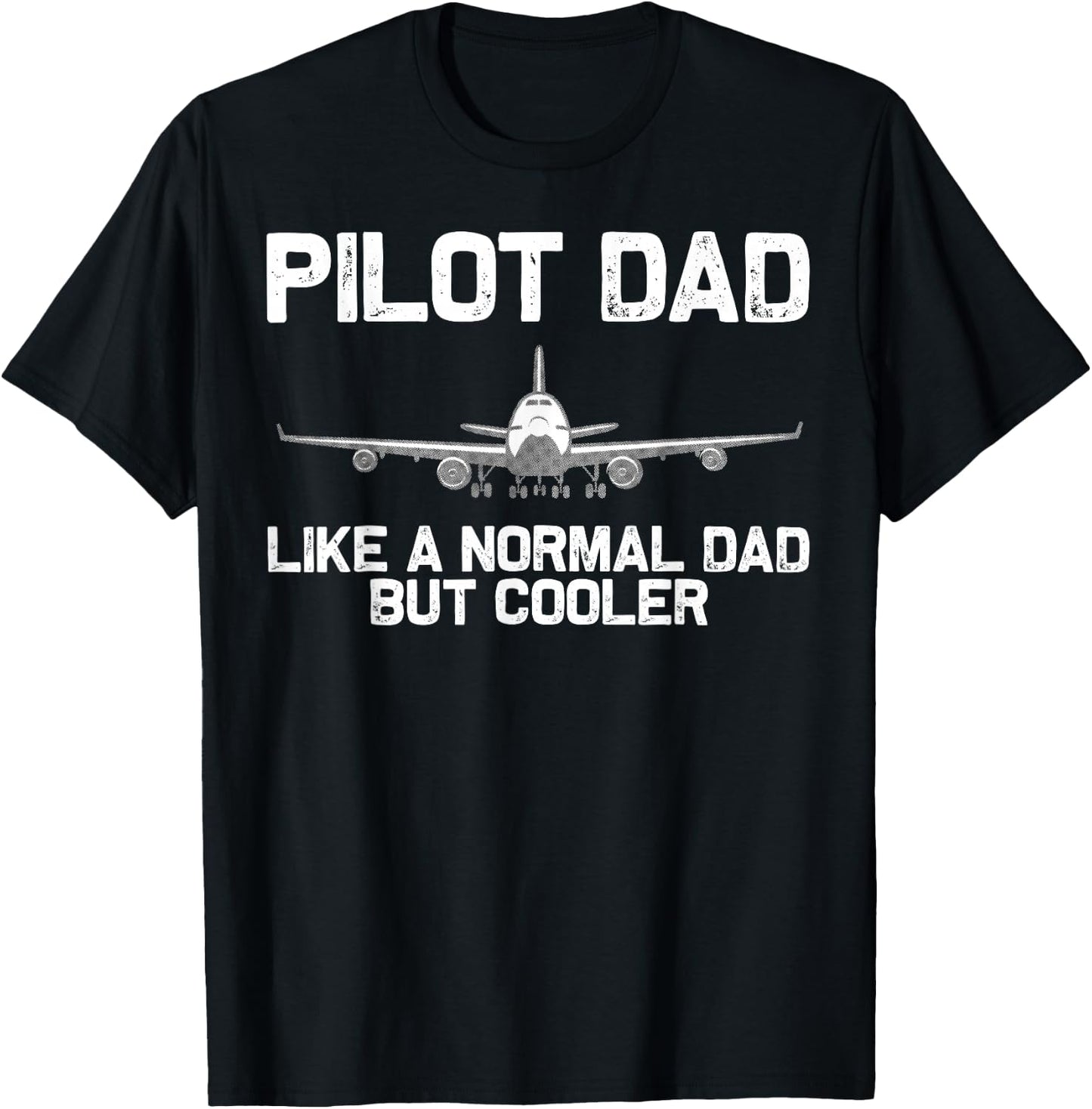 Funny Pilot Dad Art Father Aviation Airplane Pilot T-Shirt - T-Shirt | Black