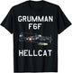 Grumman F6F Hellcat Military Navy Airplane T-Shirt - T-Shirt | Black