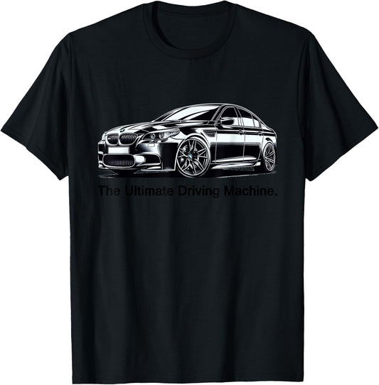 Ultimate Driving Machine Vintage Euro E60 M Five T-Shirt - T-Shirt | Black