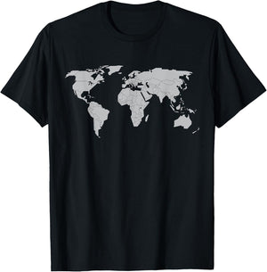 International World Flags Flags World Map Boys Girls T-Shirt - T-Shirt | Black