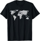 International World Flags Flags World Map Boys Girls T-Shirt - T-Shirt | Black