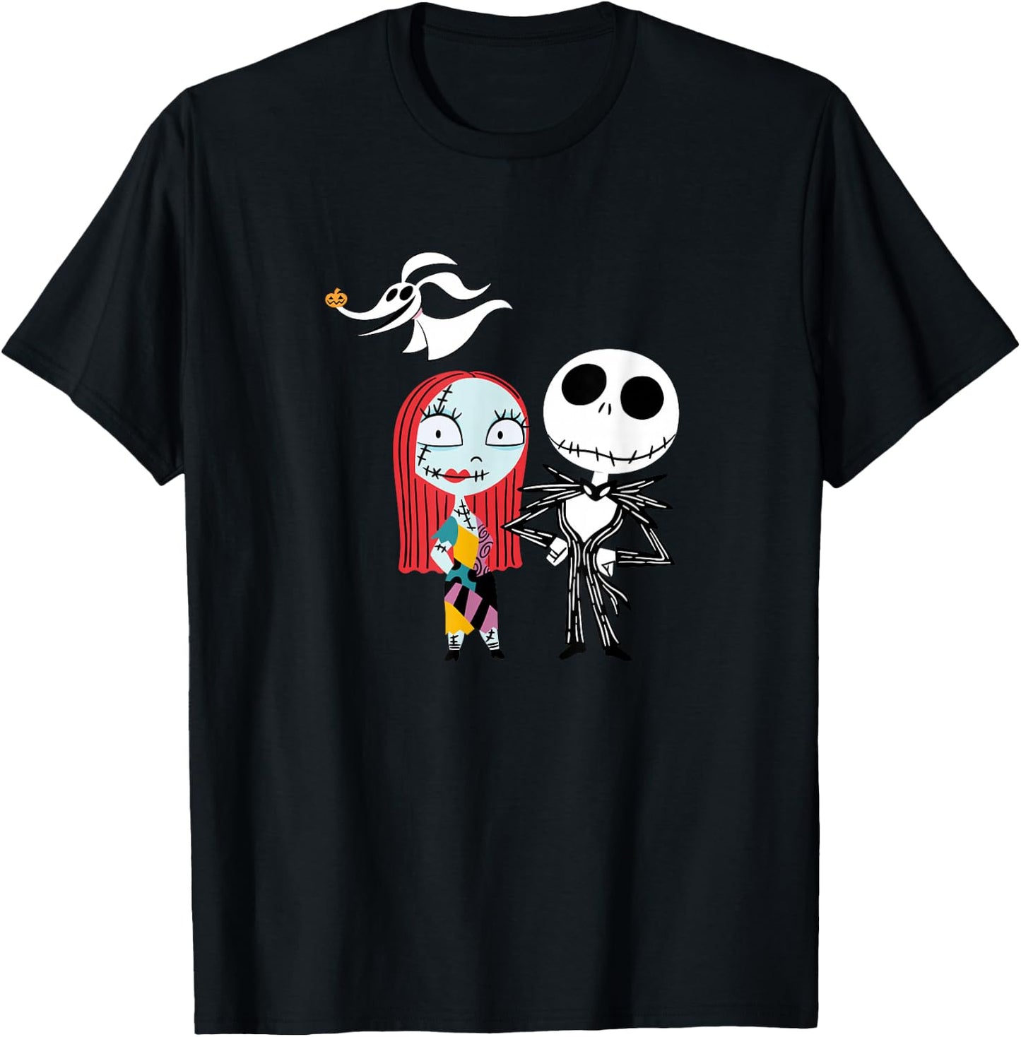 Disney - Nightmare Before Christmas Jack and Sally T-Shirt - T-Shirt | Black