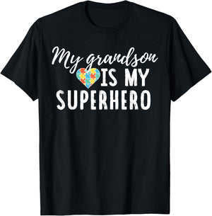 Autism Awareness Shirt for Grandma or Grandpa T-Shirt - T-Shirt | Black