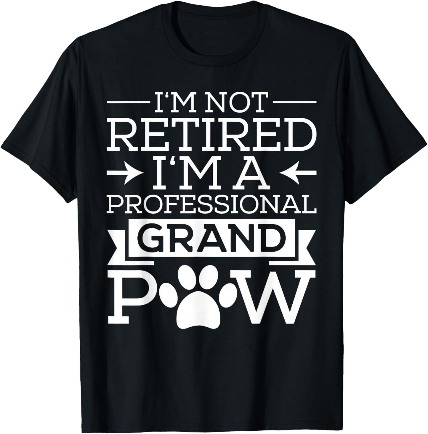 Grand Paw Shirt Grandpa Grandpaw Gifts Dog Lover Gift Men T-Shirt - T-Shirt | Black