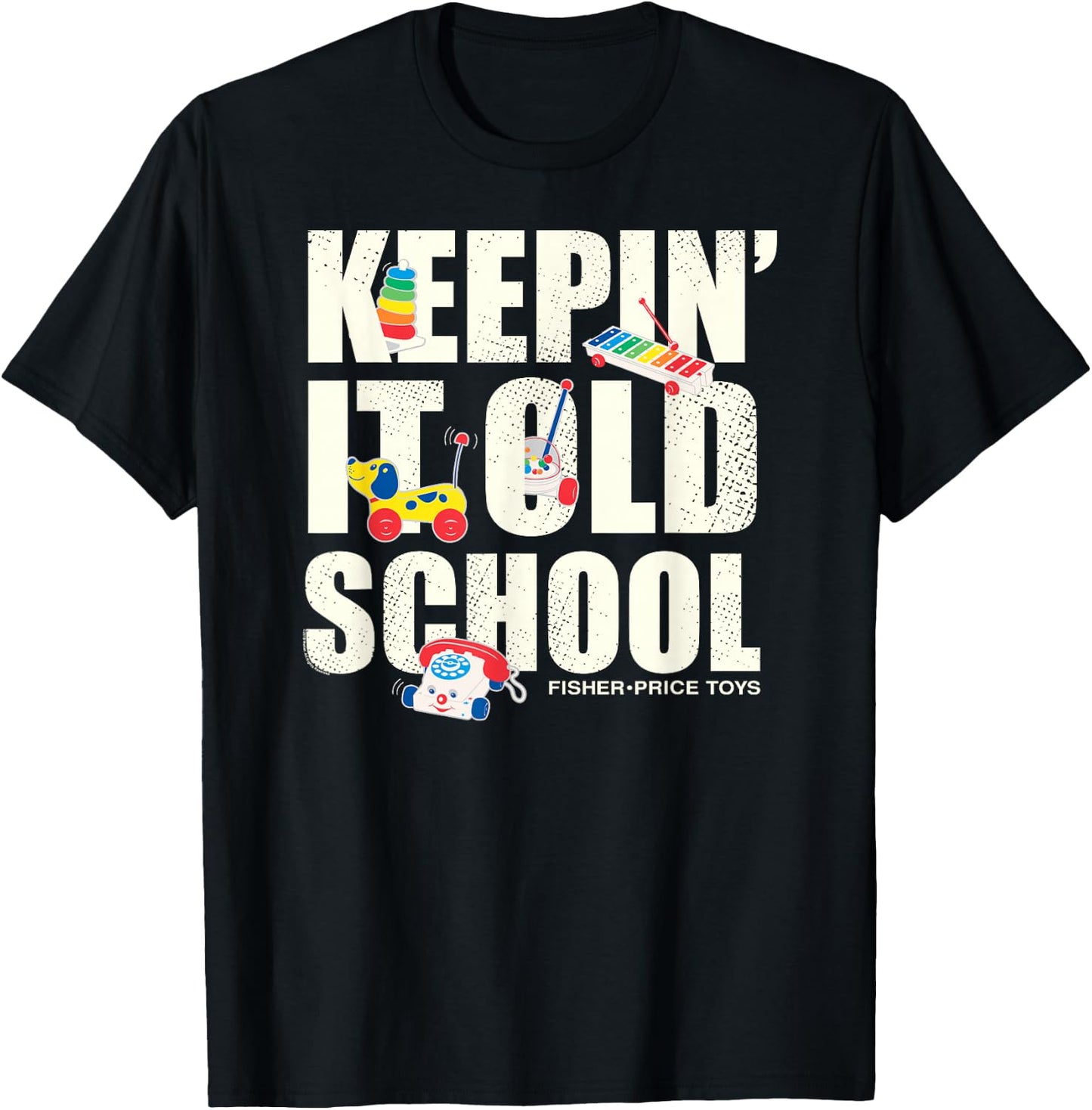 Fisher-Price Kids Blue Cotton 100% Classic Fit Short Sleeve , Small T-Shirt - T-Shirt | Black